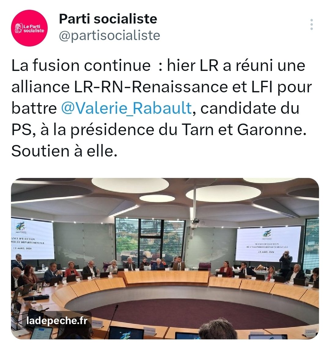 Tweet supprimé. Tant mieux.