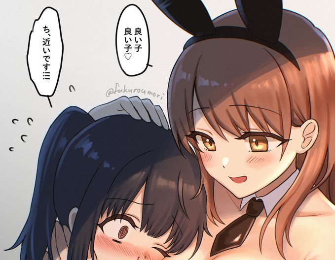 「良い子良い子♡」#創作百合
https://t.co/YlI3kgiFxZ 