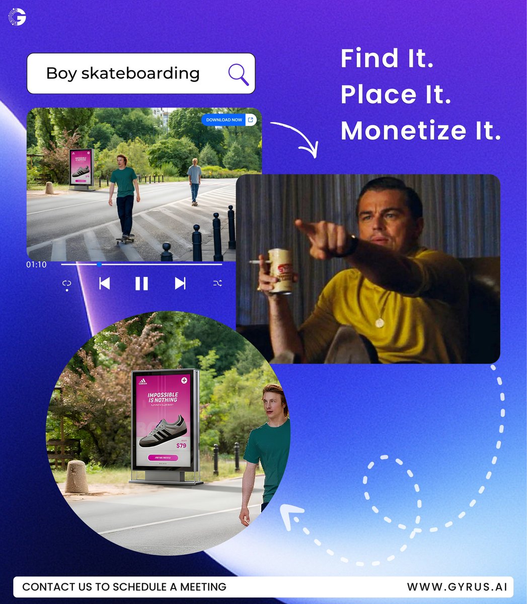 GyrusAI's tweet photo. Search your video library with natural language and instantly find the exact scene.

Then go further:

• Find the moment with Semantic Media Search
• Place brands with Virtual Product Placement
• Monetize existing content

See it live at @NABShow 2026.

https://t.co/JW4Tr5qE5R https://t.co/ohghH5bUP7