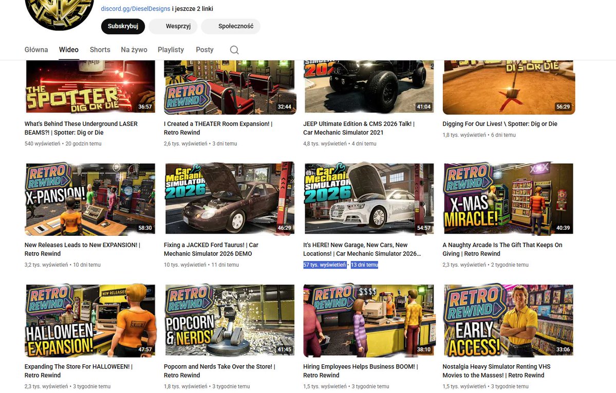 CMS26 na youtubie ilość wyświetleń u danego youtubera na tle innych jego filmików z tego okresu👇
Poprawnie to wygląda😎