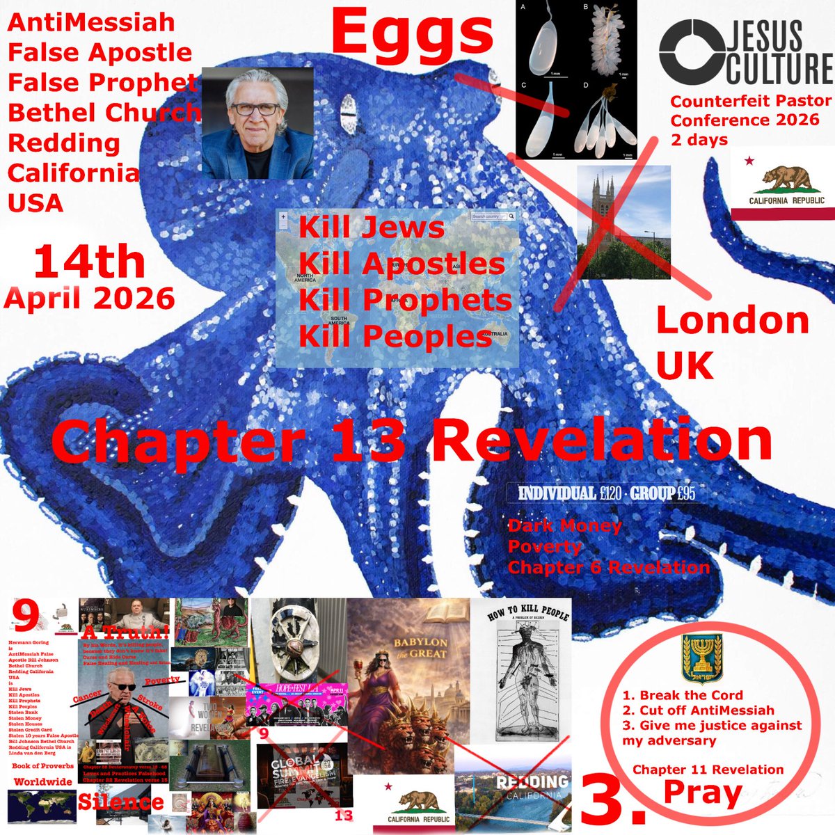 Lindavande55881's tweet image. Pray #SatanandBillJohnsonMinistriesUSA #Thirteen #Nine #World #Israel