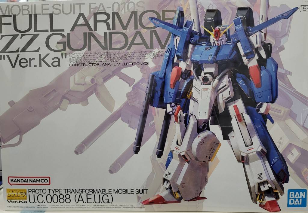 MG 1/100 フルアーマーZZガンダム Ver.Ka 再販入荷いたしました