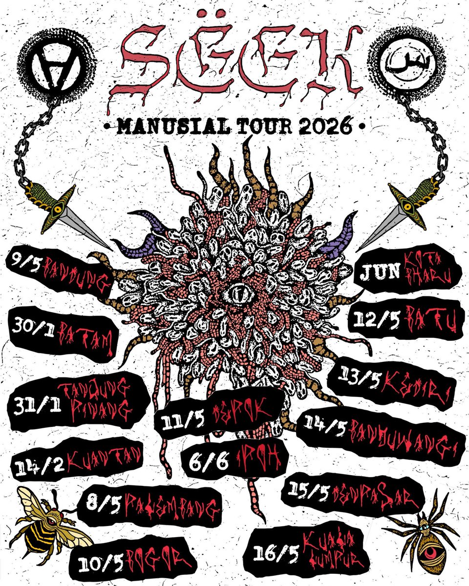 amykzmn's tweet photo. SËEK MANUSIAL TOUR 2026 https://t.co/epVGdV4dKF