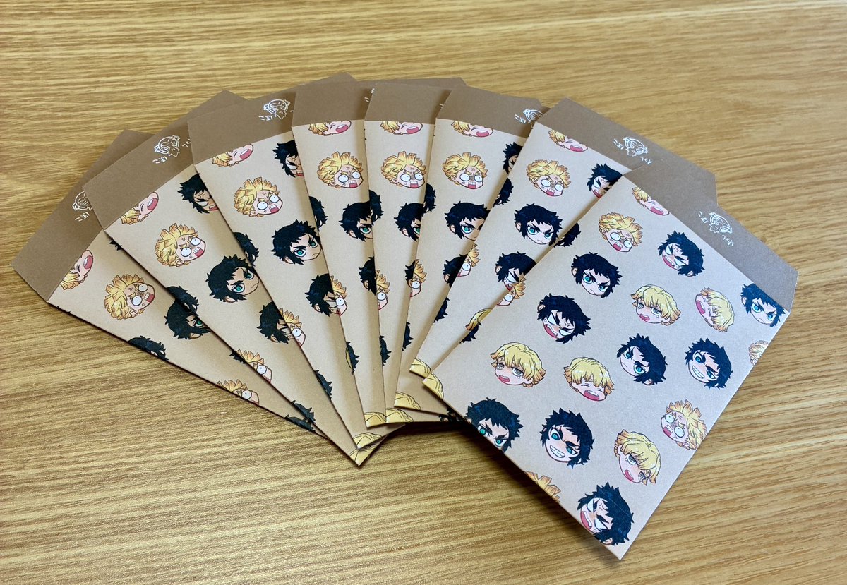 5月6日のノベルティ出来上がって届いてた〜！
おこづかいもお年玉も同額善獪ポチ袋です⚡️🍑