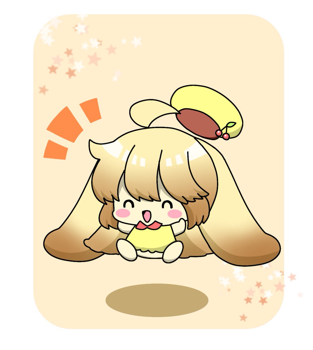 nui_nui_mituto's tweet image. #箱入りドールのヌイ子さん
 #チビケモ
プティングちゃん、じゃーんぷ！🍮