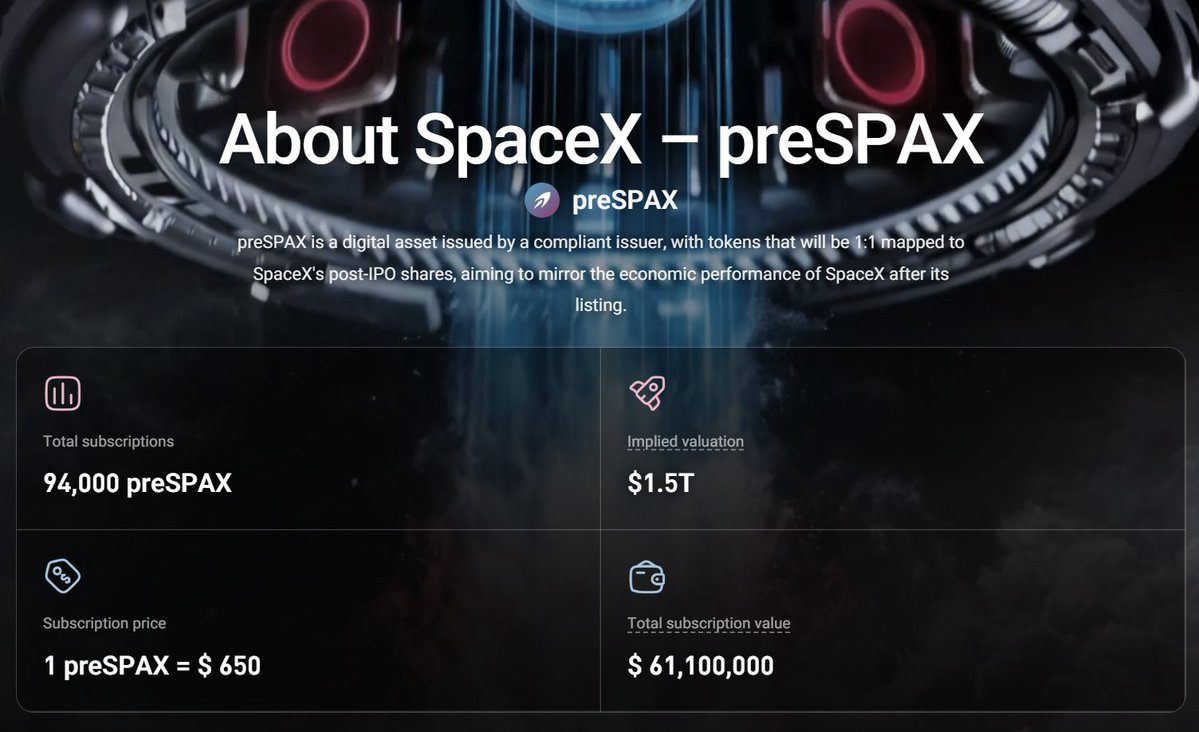 EarthDeFIRE's tweet image. Pre-IPO หุ้น " @SpaceX " เราคนทั่วไปสามารถซื้อได้แล้ว (จริงหรือ?)

"#SpaceX Shares" (หุ้น SpaceX) ในที่นี้คืออะไร?

พูดง่ายๆ คือ มันไม่ใช่ "หุ้น" จริงๆ ที่ทำให้เราเป็นเจ้าของบริษัทครับ แต่มันคือ "สัญญากู้ยืมเงิน" (#ตราสารหนี้) หรือ Debt Certificate