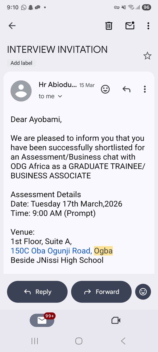 HayStiles's tweet photo. @morayo_pedro Any mail you receive for interview in Ogba, agege, Ifako... Run oh https://t.co/Hb6APAk8wp