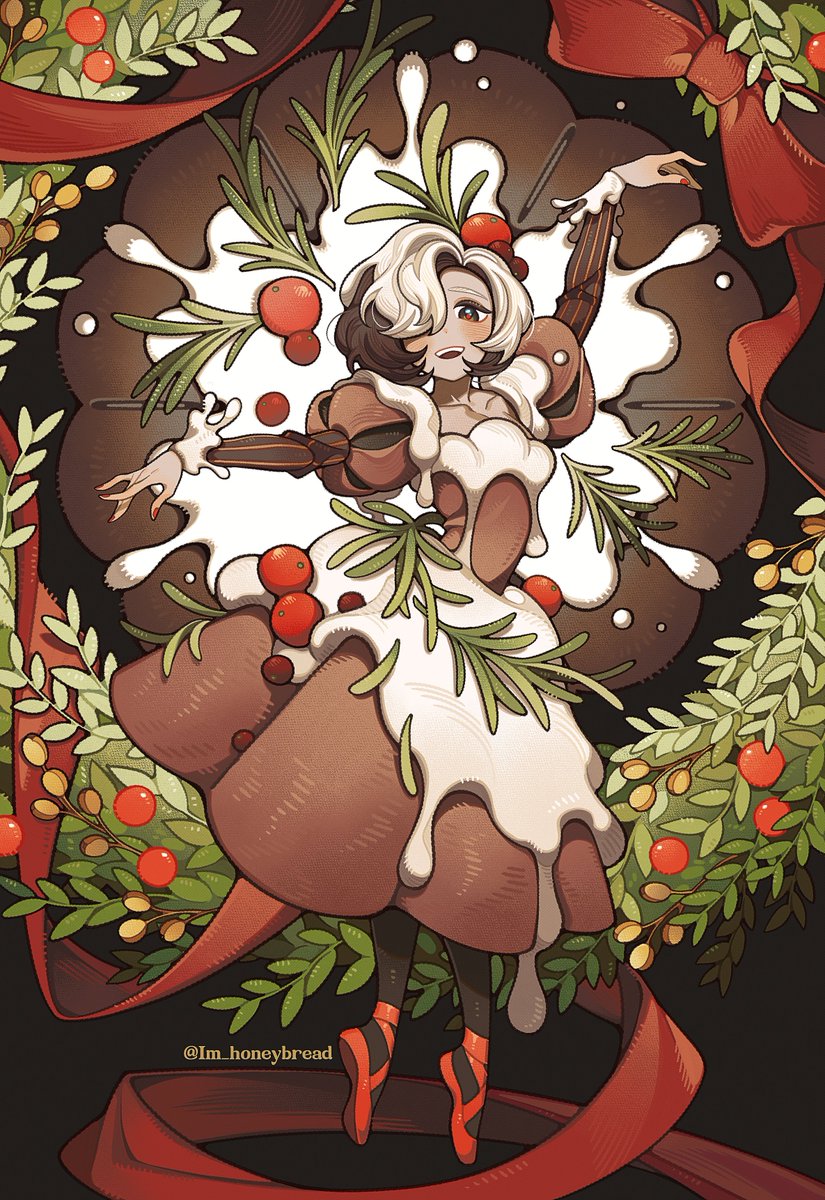 제 프사이기도 한....디저트를 테마로 한 일러스트 시리즈인 스위츠 레이디의 다음 작을 작업 중이에요...☺️🫶