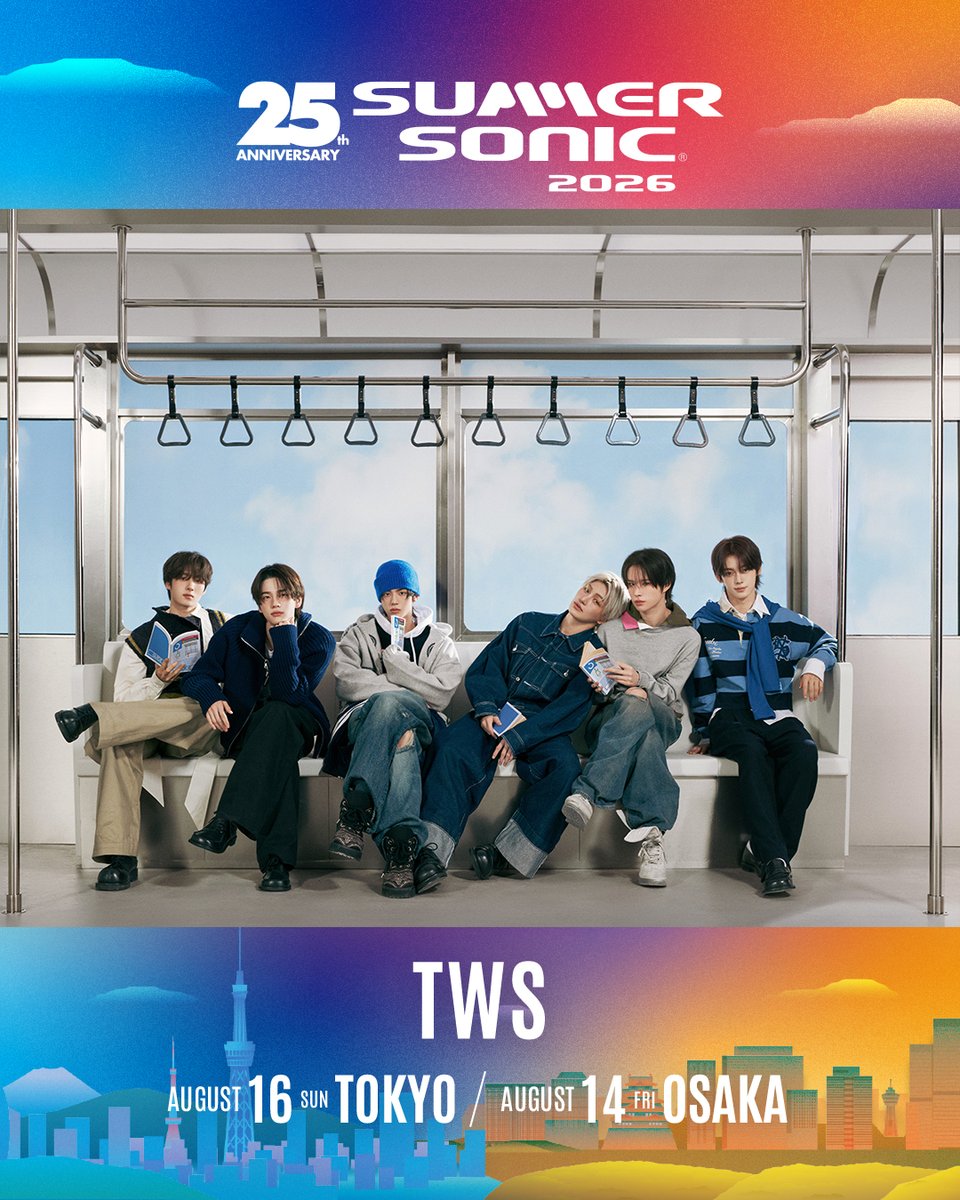 TWS「SUMMER SONIC 2026」に出演決定！

🔗tws-official.jp/news/a17c9f267…

#TWS #247WithUs 
#サマソニ #summersonic
<a href="/summer_sonic/">SUMMER SONIC</a>