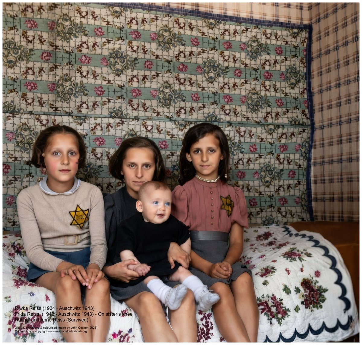 On this day in 1934, a Jewish girl was born in France. She was interned in Drancy with her mother and youngest sister. On the 11 Feb 1943, they were deported to Auschwitz where they perished. Two sibling survived. Her name was Riwka Reiss

Please support <a href="/AuschwitzMuseum/">Auschwitz Memorial</a>