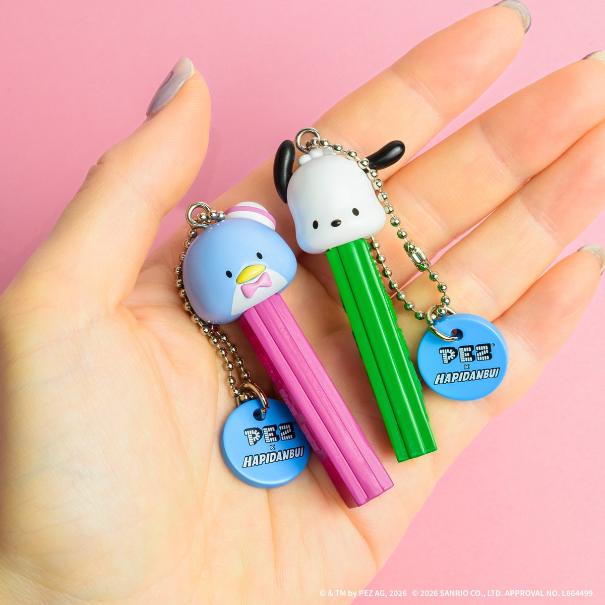 ⋰ PEZ × はぴだんぶい コラボが #カプセルトイ になって新登場