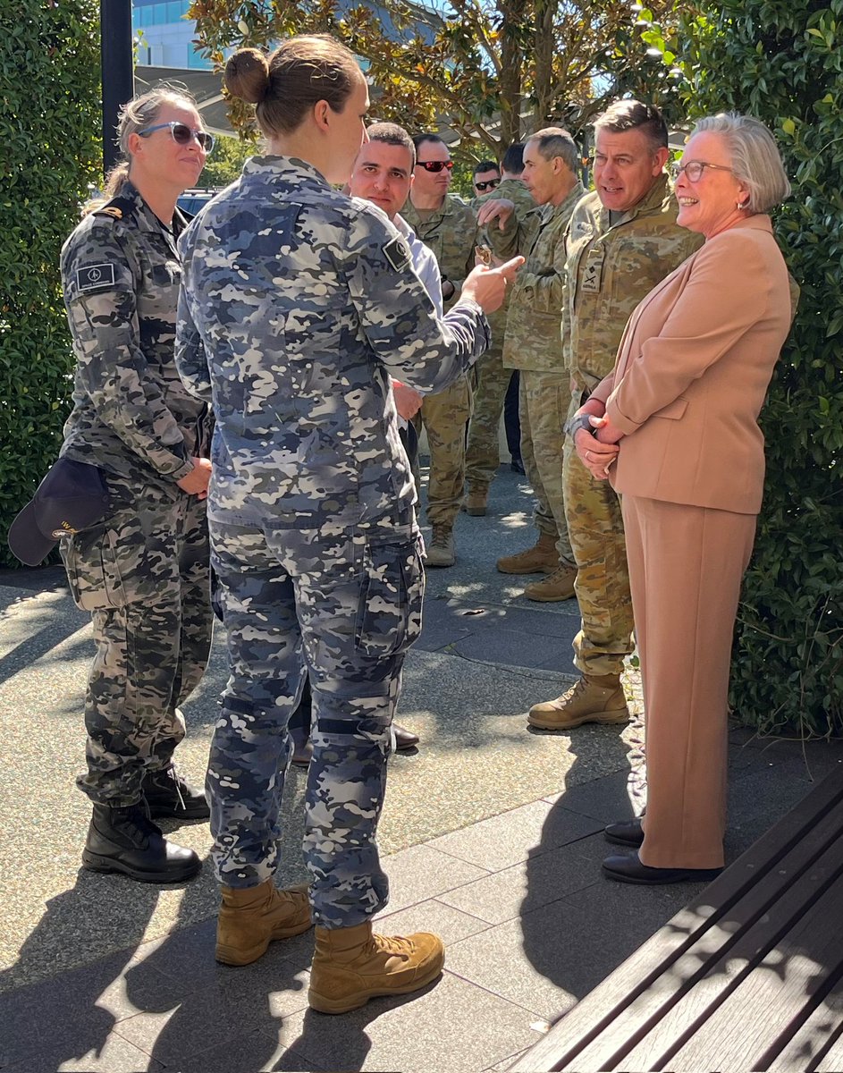SpaceCommandAU's tweet image. It was a pleasure to host Senator Karen Grogan at Space Command today as part of the Joint Capabilities Group Parliamentary Program, where she met our team and received briefings on the criticality of space and the growing ADF space workforce, and dedicated capabilities.