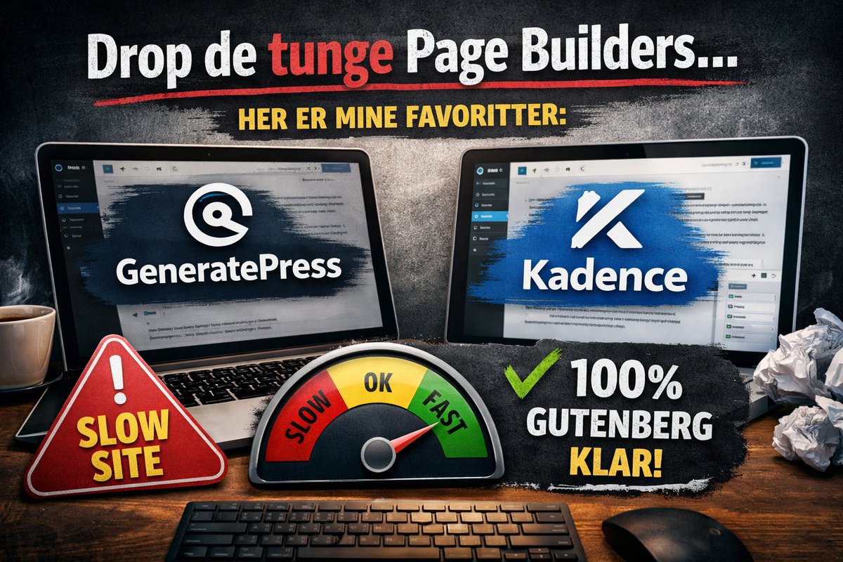pilanto_aps's tweet image. Jeg har testet en masse WordPress-temaer – og bruger i dag kun GeneratePress og Kadence, fordi alt andet bare gør dit site langsommere #WordPress #PageSpeed #themes #gutenberg