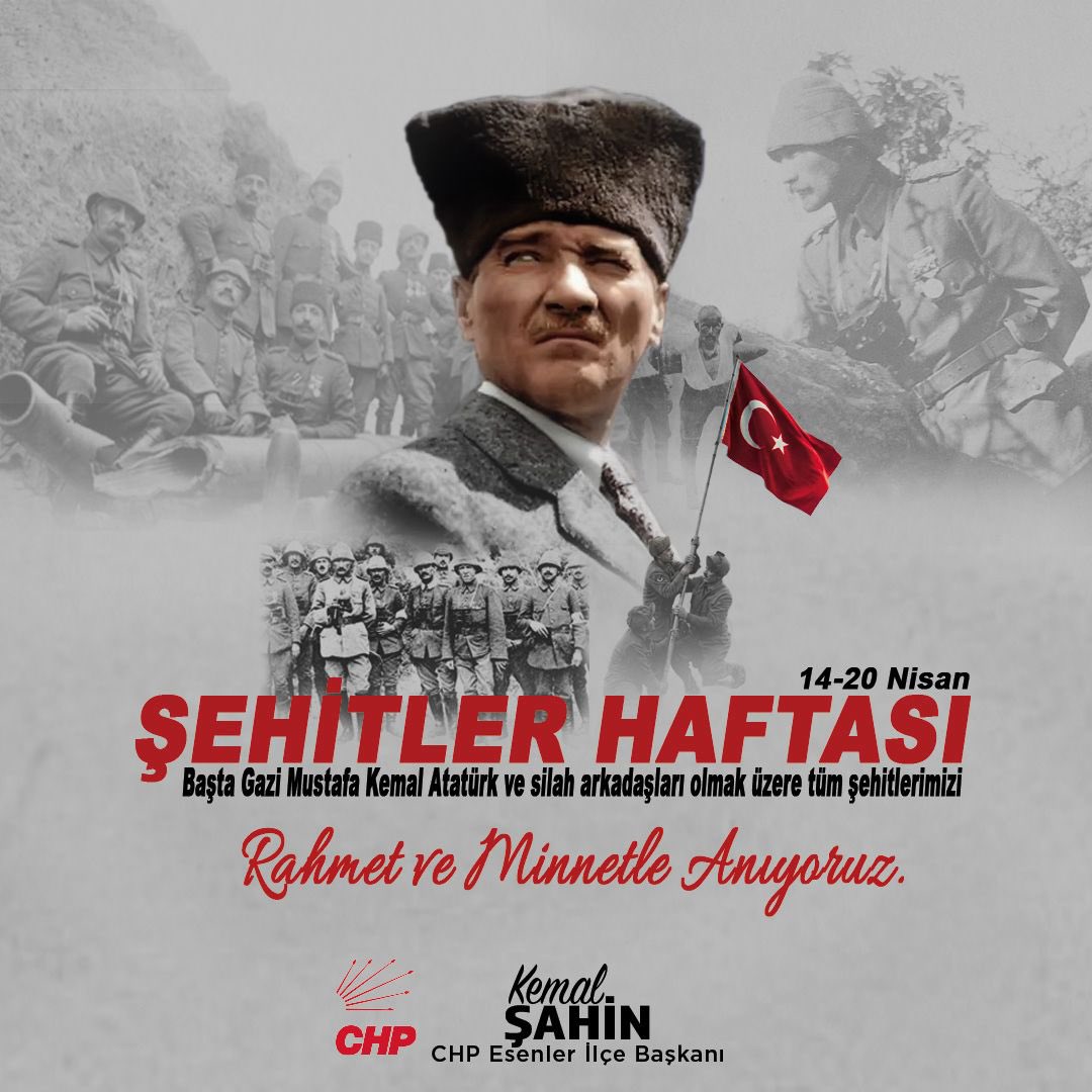 Başta ebedi Başkomutanımız Gazi Mustafa Kemal Atatürk ve silah arkadaşları olmak üzere,
vatan uğruna canlarını feda eden tüm şehitlerimizi rahmet, minnet ve saygıyla anıyoruz.