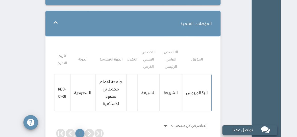 ttaaa_86's tweet photo. @lavender_26_6 السلام عليكم   انا من خريجي كلية الشريعه لجامعة الإمام قسم الشريعه هذي بيانات المؤهل في مسارر    عل سليمه كذا   ؟؟  مذكور قسم الشريعه في الخانتين https://t.co/7xHhYt4UT2