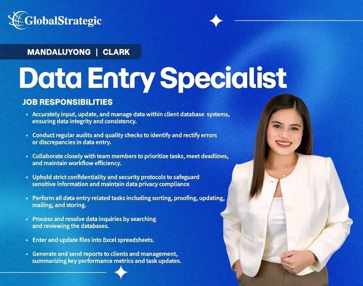 MrCharlesky's tweet image. HIRING

These roles are up for hire:
1. Virtual Assistant (3)
2. Customer Service Rep (2)
3. Data Entry(2): $8/hr
4. Social Media Manager (2): $12/hr
5. Medical VA
6. Graphic Designer (2): $7/hr
7. Video Editor(2)
8. Copywriter

📍Remote

Let us know whether you're interested👇