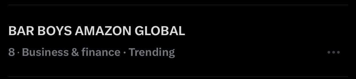 LittleUlap's tweet image. We are at 8th spot! Keep the fresh tweets coming!

BAR BOYS AMAZON GLOBAL   
BAR BOYS AMAZON GLOBAL
#BarBoysAfterSchool