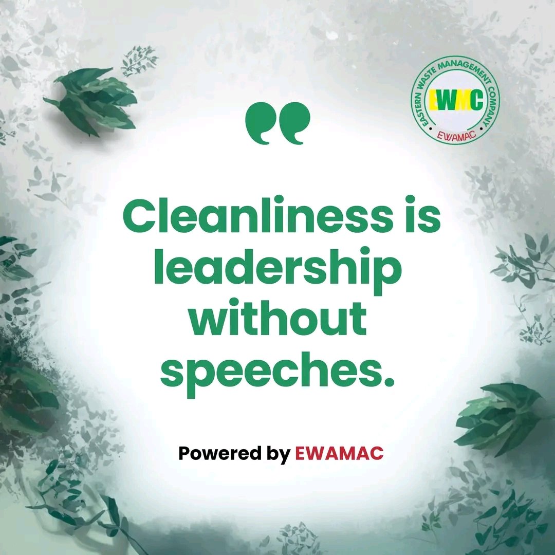 EWAMAC10's tweet image. Cleanliness is leadership without speeches. Lead comes from Old English lædan which means to guide. Clean actions guide behavior.

#EWAMAC #LeadByExample #CleanLeadership #Impact