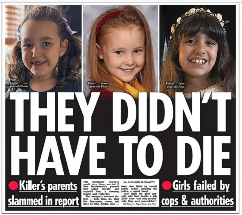 Lets be clear - this is the result of the failed multi cultural 'experiment' that we didnt want or voted for and has failed in every aspect.
People need to be held accountable - not 'lessons must be learned' word salad.
People need to see the inside of a jail - starting with his