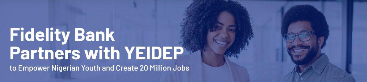 RecruitmentPq's tweet photo. Fidelity Bank YEIDEP Program 2026 is OPEN

Fidelity Bank, in partnership with the Federal Government of Nigeria, is inviting applications for the YEIDEP Program aimed at empowering Nigerian youth through funding, training, and enterprise support.

Requirements:
– Must be a Nigerian citizen
– Age: 18 – 50 years
– Must have a valid NIN
– Interest in business (especially agriculture or related sectors)
– Must have a Fidelity Bank account
– Must register on the YEIDEP platform
– Phone number must match bank registration

Benefits:
– ₦300,000 – ₦500,000 non-repayable grant
– Business training & mentorship
– Access to cooperative networks
– Support for agriculture & agro-allied ventures
– Government-backed incentives

Apply: https://t.co/TgzKemQDy6

Deadline: Not specified (Apply early)

Get CV that will get you hired at https://t.co/WhGGd1DZ2b

Know someone who should apply?