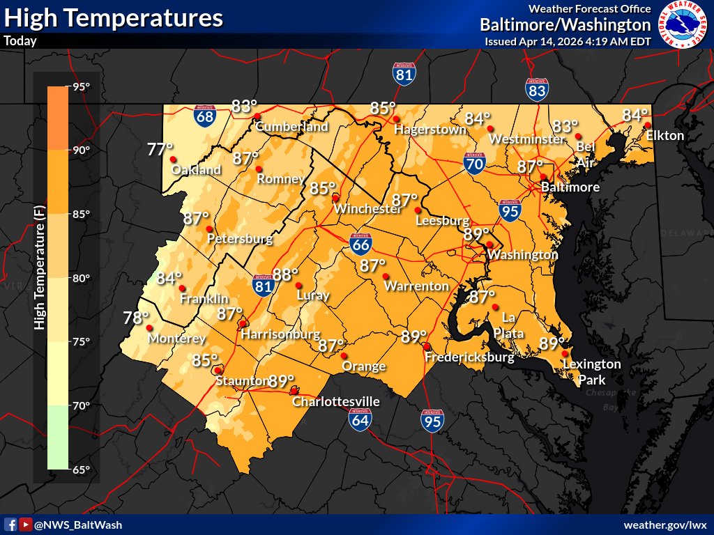 NWS Baltimore-Washington tweet media