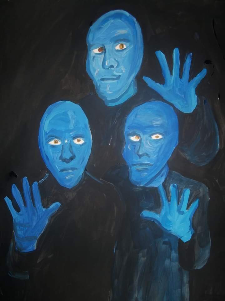 RonaldoByrd's tweet image. "The world is a complex place. It's nice to have a simple thought."....(Painting by the Artist, "Ronaldo").... #bluemangroup #painting #prolificartist #autisticartist #ArtistOnTheRise