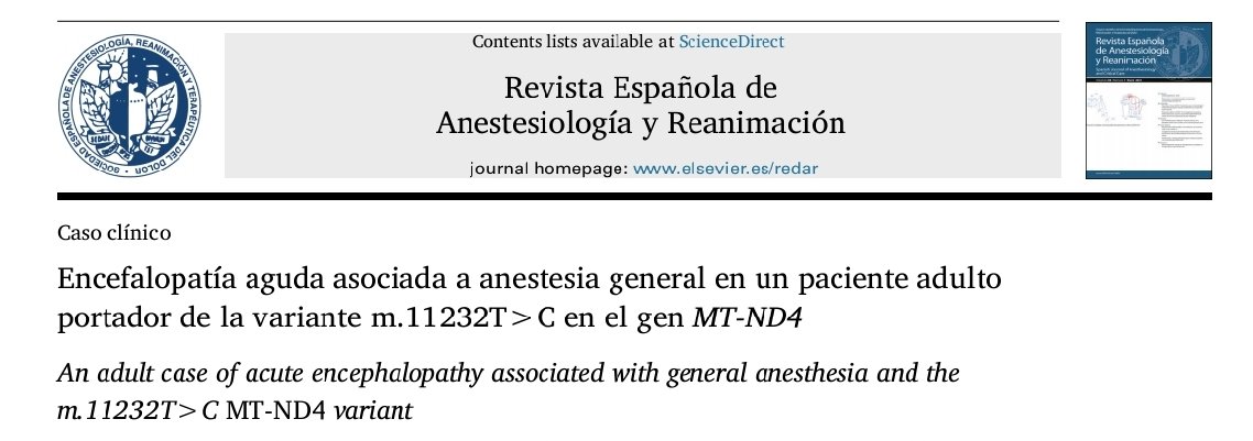 Revista Española de Anestesiología y Reanimación tweet media