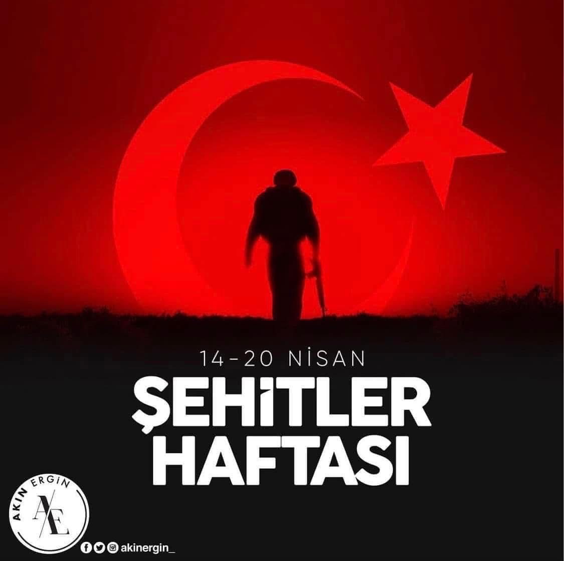 Bu toprakları bizler için vatan yapan şehitlerimizi rahmet ve minnetle anıyorum.
Ruhları şâd olsun.

#ŞehitlerHaftası