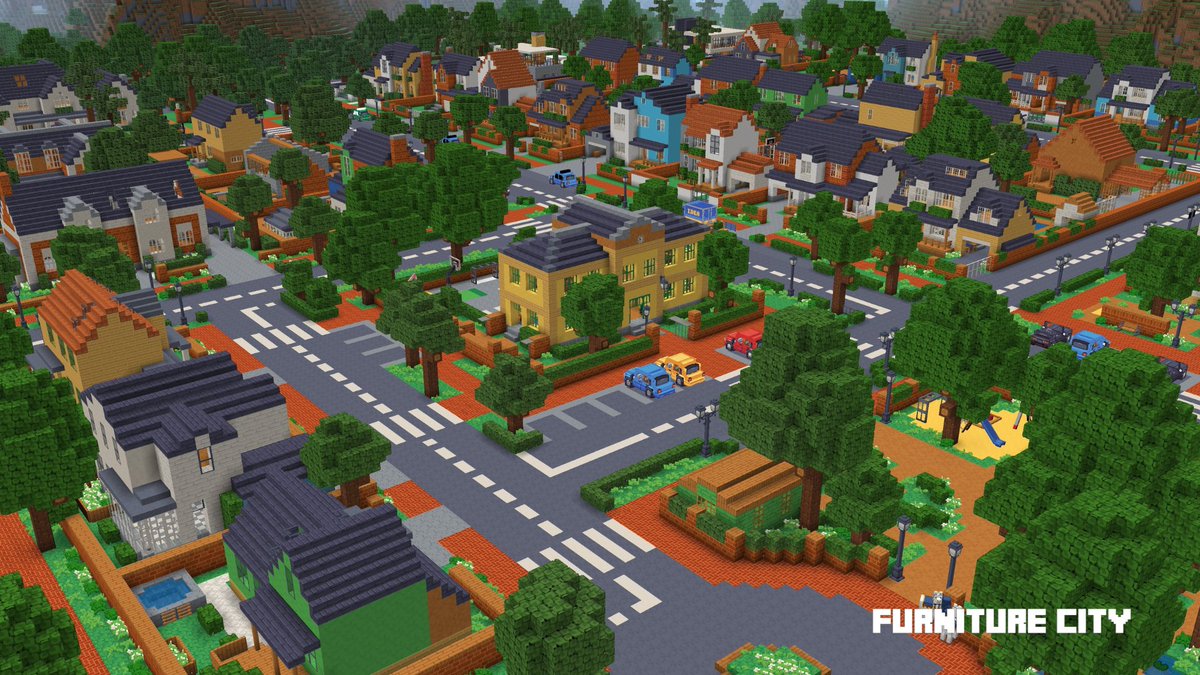 LofiGamingMC's tweet image. Cartoon city built on Minecraft.

#Minecraft #minecraft建築コミュ #マインクラフト #Minecraftbuilds