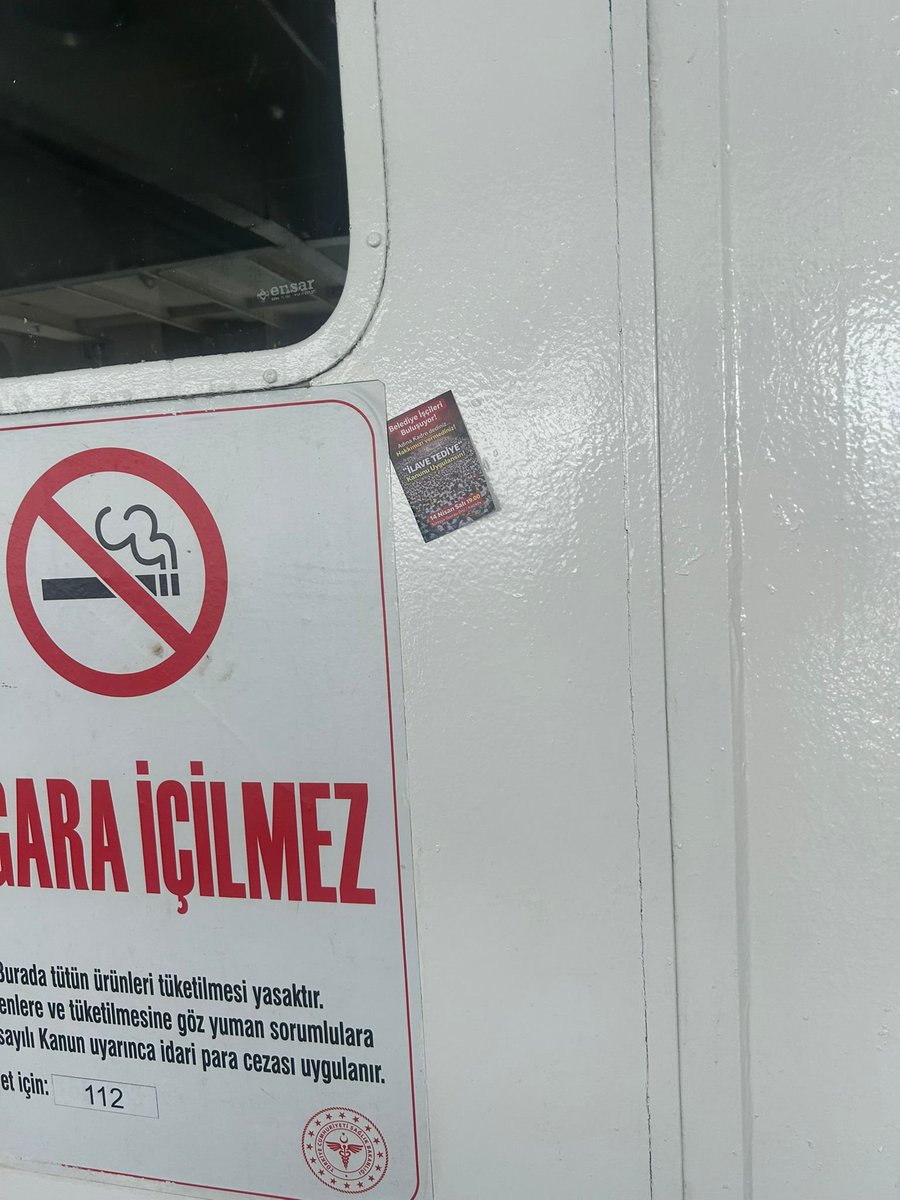Görmezden geldikçe daha çok görünür olacağız!
Otobüste de varız,vapurda da…
Her yerde aynı talep:
❗️İlave Tediye HAKKIMIZDIR!
❗️KADRO HAKKIMIZDIR!
❗️Belediye şirket işçileri de bu halkları alacak!
Yıllardır verilmeyen-ödenmeyen hakkımızı alana kadar buradayız.
#İlaveTediyeHAKTIR