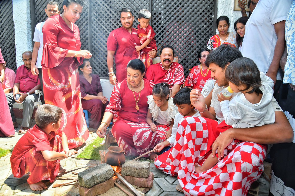 RajapaksaNamal's tweet photo. Wishing all Sri Lankans a blessed Sinhala and Tamil New Year! May this Avurudu bring peace, prosperity, and renewed strength to our nation. Let us move forward together with unity and determination towards a brighter future 🙏🏽 https://t.co/hdIKcCx10R
