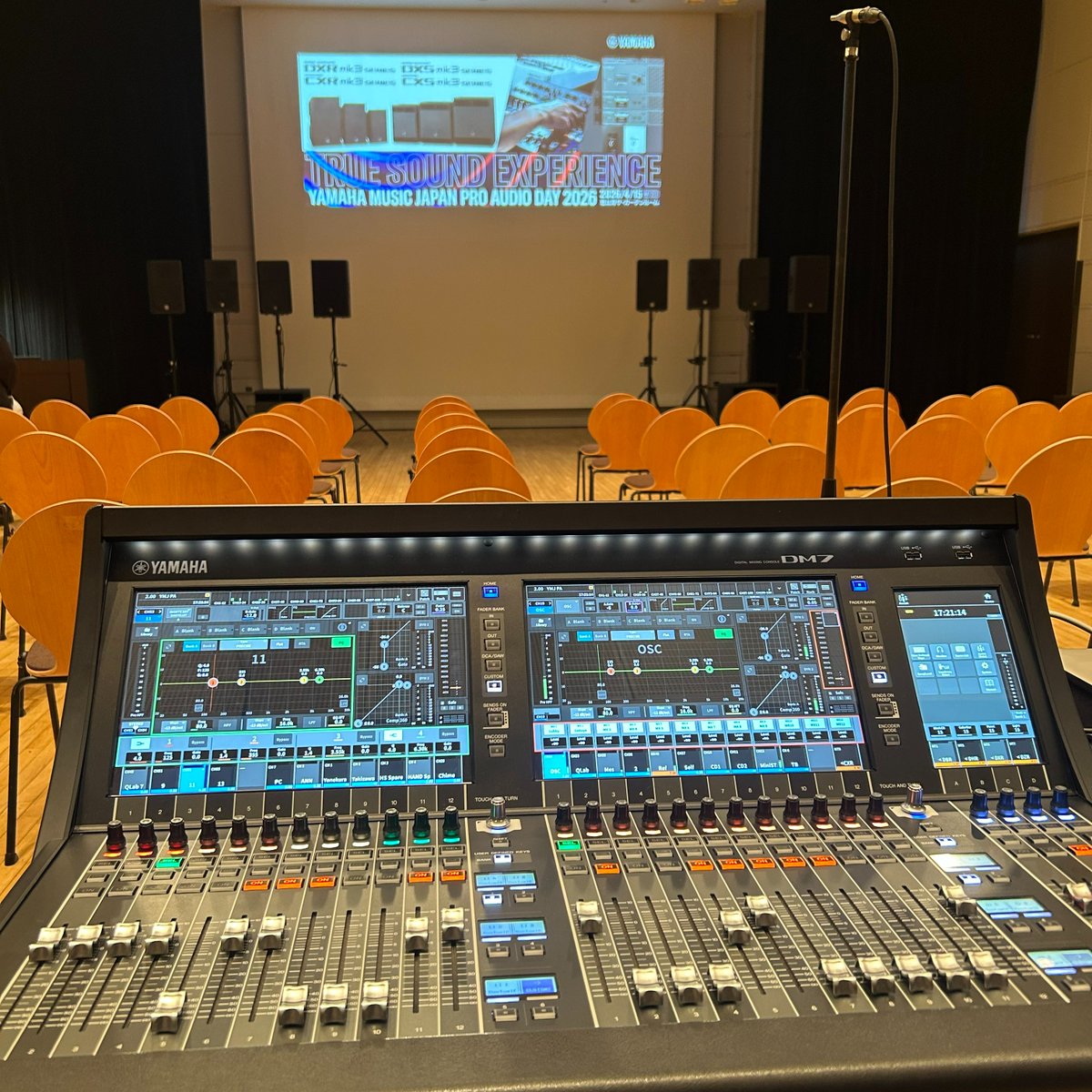 【イベントのご案内】

明日開催「Yamaha Music Japan Pro Audio Day 2026」の設営が完了いたしました。
会場の様子を少しだけご紹介いたします。

皆様のご来場を心よりお待ちしております❗️

イベント詳細は引用リポストからご覧ください。