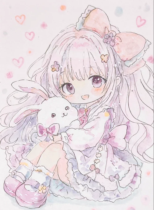 #イラスト #透明水彩 #アナログ絵