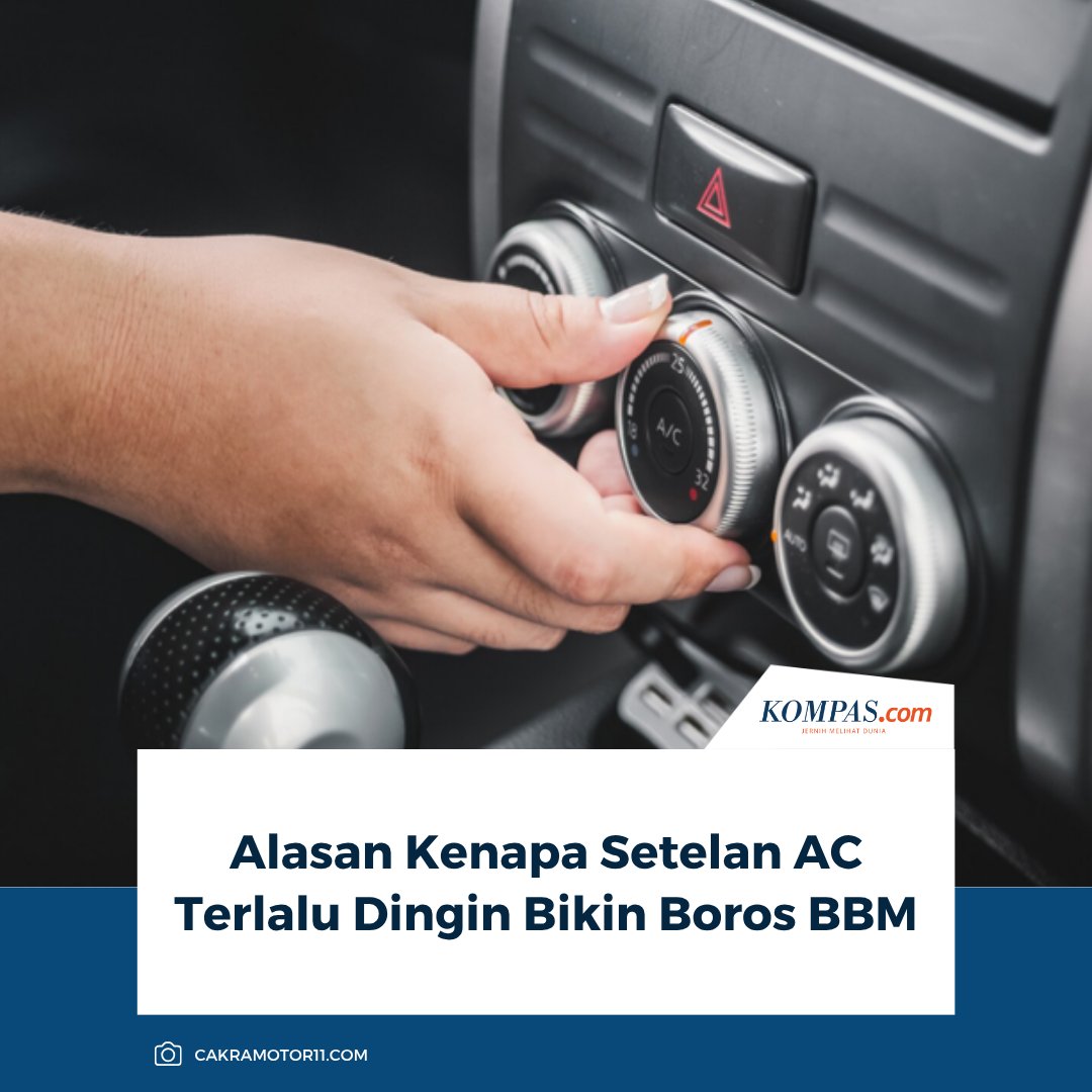 KompasOtomotif's tweet image. Setelan AC yang terlalu dingin sering dianggap hal sepele, tetapi ternyata berdampak pada konsumsi bahan bakar. Khususnya saat cuaca panas di siang hari.

Baca Selengkapnya 👇🏻
otomotif.kompas.com/read/2026/04/1…

~NA #ACMobil #BBM #EfisiensiBBM