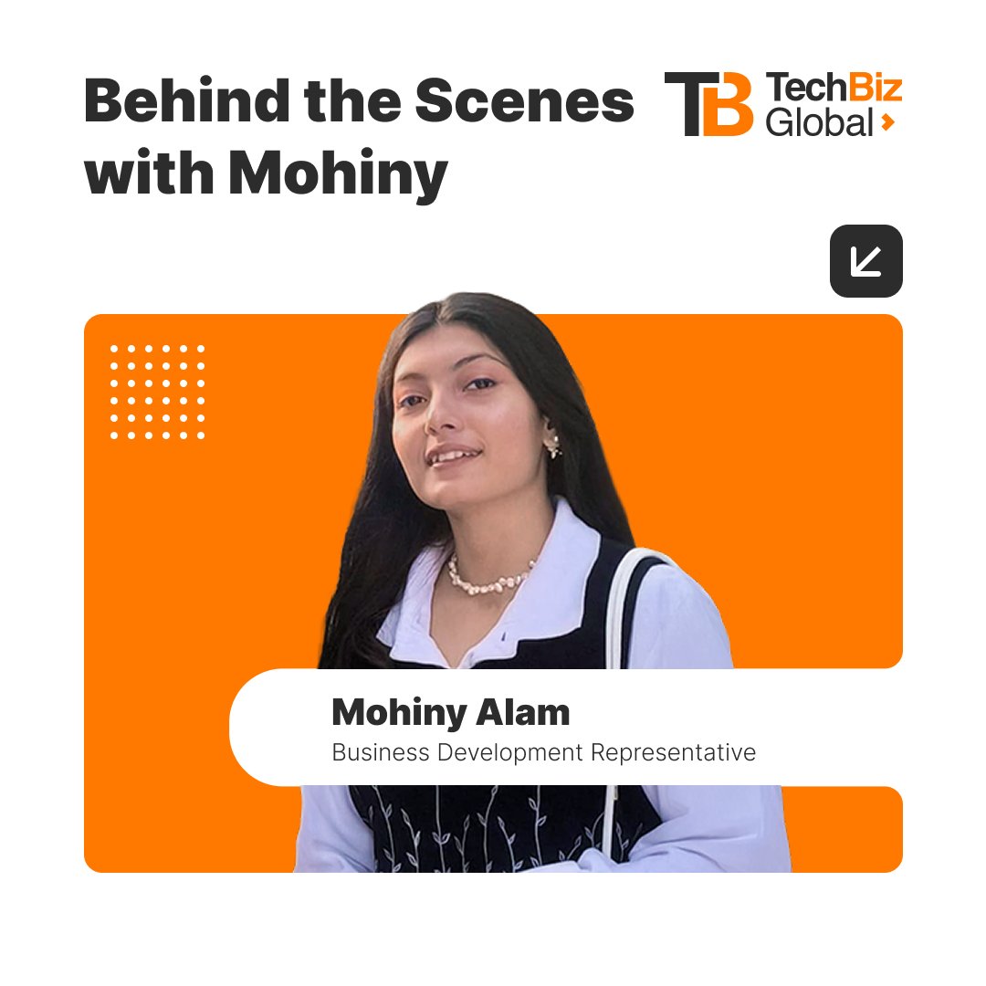 techbizglobal's tweet image. One and a Half Years with TechBiz Global 🚀 - Reflections from Mohiny Alam
Just a year and a half ago, Mohiny joined TechBiz Global as a Lead Generation Specialist - and since then, her journey has been anything but ordinary.
#TechBizGlobal #TeamSpotlight