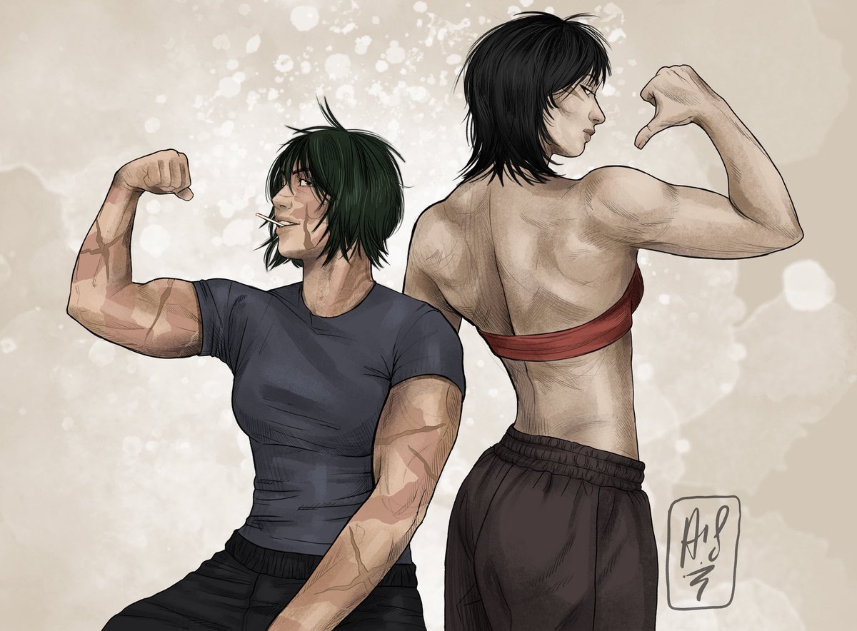 alinassscorner's tweet image. #maki x #mikasa crossover?