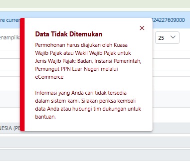 justefikasi's tweet photo. @kring_pajak Sudah saya coba isi formulir restituau dan tetap muncul seperti ini min. Setelah saya cek, NPWP PIC ternyata statusnya nonaktif. Apakah berpengaruh ya min? Mohon infonya, terima kasih @kring_pajak https://t.co/H6JQ4PI8tA