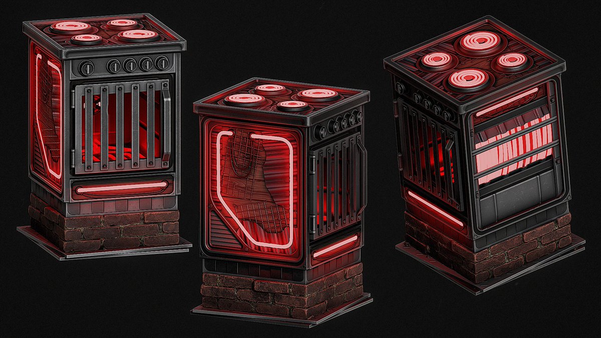 DucksWorkshop's tweet image. Neon electric furnace for @playrust