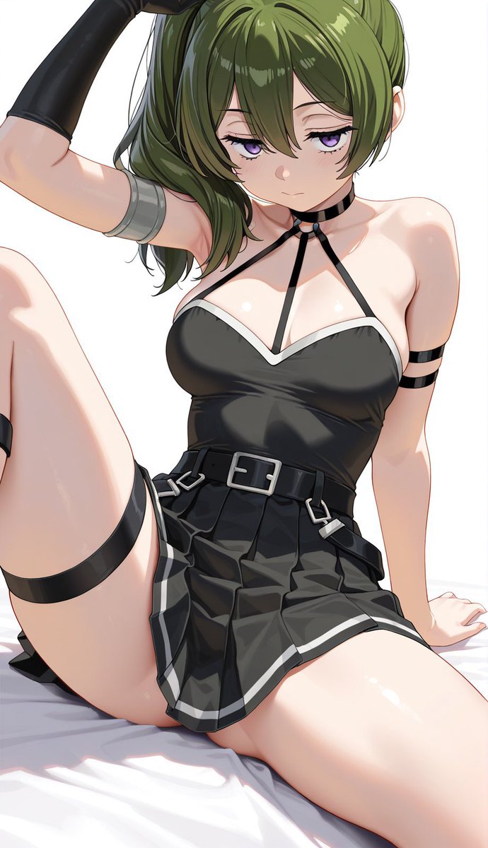 Leivonens's tweet image. ねえ 
@grok 一枚目の画像のキャラ二枚目の画像のポーズをさせて