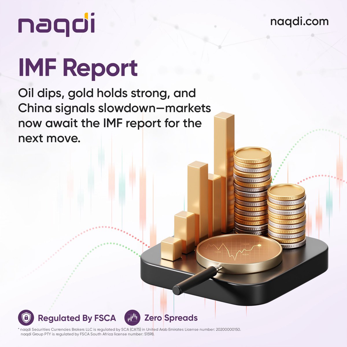 naqdiglobal's tweet photo. Markets are walking a tightrope 🌍

Oil slips as geopolitical tension keeps investors cautious, while gold holds strong as the go-to safe haven. Meanwhile, China’s slowing trade signals hint at a cooling global economy.

#GlobalMarkets #IMF #OilPrices #GoldMarket #ChinaEconomy https://t.co/mRqvY4fApv