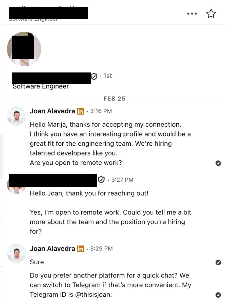 joalavedra's tweet photo. Over the past couple of weeks, I’ve been dealing with a serious impersonation incident involving my identity, my profiles, and @openfort_hq.

Attackers used my name and the company’s name to contact people through LinkedIn and Slack, including outreach that appeared to come directly from me. In some cases, they also created parallel Slack workspaces such as https://t.co/V0UG9TJEUC and used email addresses like joan.alavedra@proton.me and telegram profiles like @thisisjoan to invite people into conversations that looked legitimate.

Based on what I know today, this appears to have involved unauthorized access to active sessions and misuse of my online identity. I want to be careful not to overstate the technical root cause publicly while the review is still ongoing, but the practical outcome was clear: people received messages, invites, and requests that appeared to come from me or Openfort when they did not.

As soon as I became aware of it, I took immediate action to revoke access, rotate credentials, clean affected systems, and regain control of the accounts and environments involved.

This has been frustrating on a personal level and damaging on a company level. It is not easy to see your own name and your company’s name used in screenshots tied to attacks you had nothing to do with.

A big thank you to everyone who reached out quickly and flagged suspicious messages. That made a real difference and helped us respond faster.
