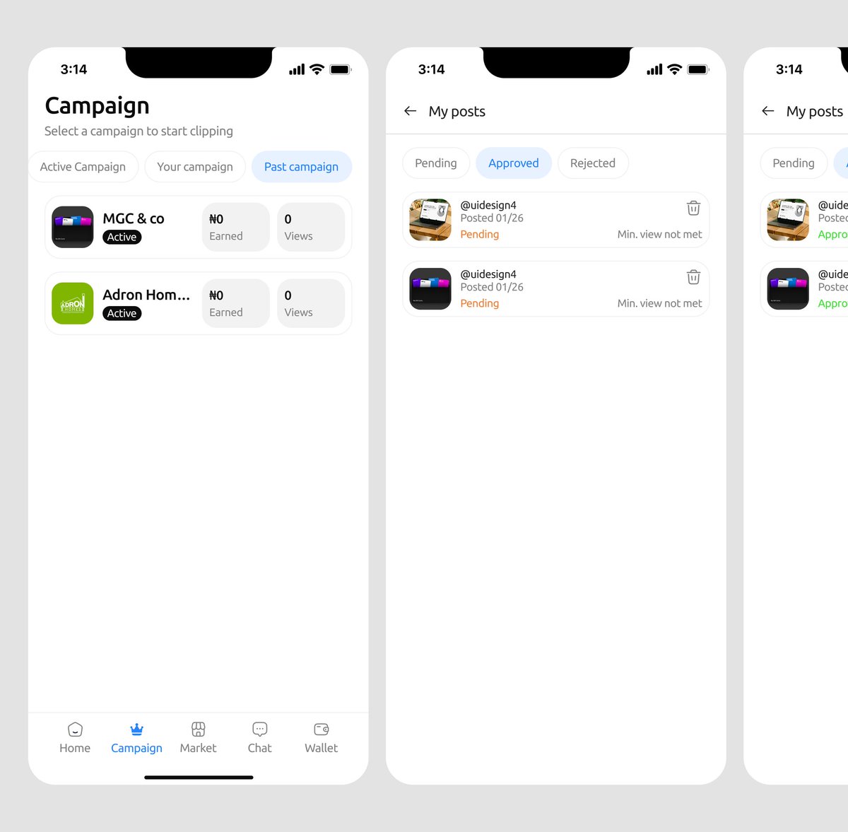 LagoonRedd14081's tweet image. Campaign overview page showing the state of submitted campaigns 

#uiux #mobileapp #uidesign