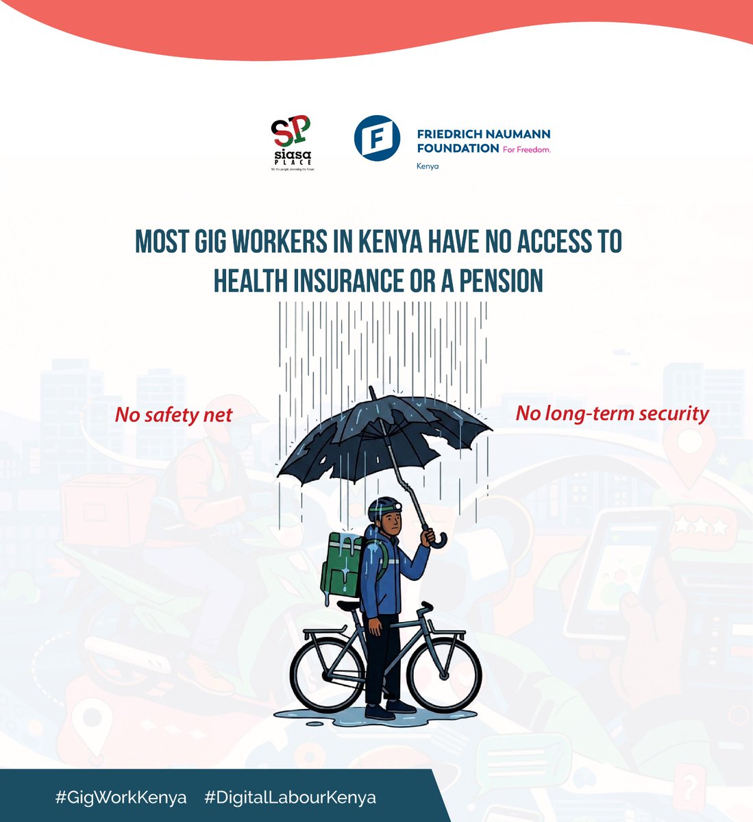 BigmanDarsil's tweet image. Workers often absorb all operational risks, from fuel costs to equipment maintenance.
The gig economy is redefining employment, but policy frameworks are lagging behind. #GigWorkersKE #FutureOfWork.