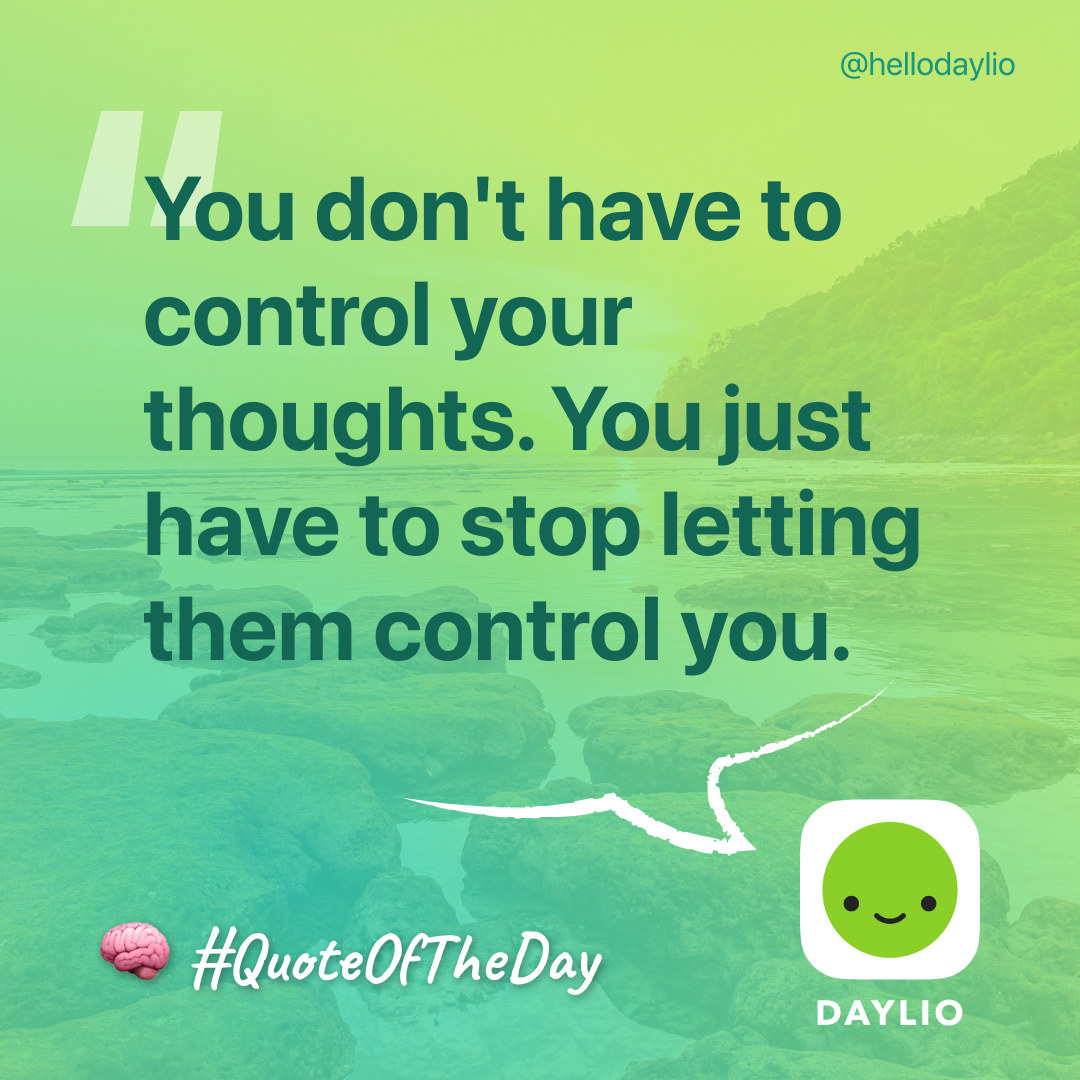 hellodaylio's tweet image. “You don't have to control your thoughts. You just have to stop letting them control you.” 🌿 Slowing down is not falling behind. What helped you feel grounded this week?#Mindfulness #QuietMoments #SelfCare #PresentMoment #Daylio #journal