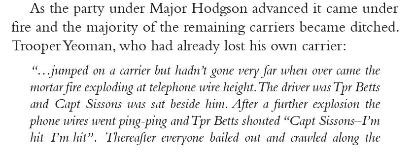 NeilArabia's tweet photo. @JLeightonPhoto @bea_johanssen @ithacarising @JLeightonPhoto Here's what I write about it.  It is great to clarify the story. He is officially listed as killed in action rather than died of wounds which led to some uncertainty as to his fate, as is the case for many of the Yeomen #LestWeForget #Forrard https://t.co/QFEgdOgP5b