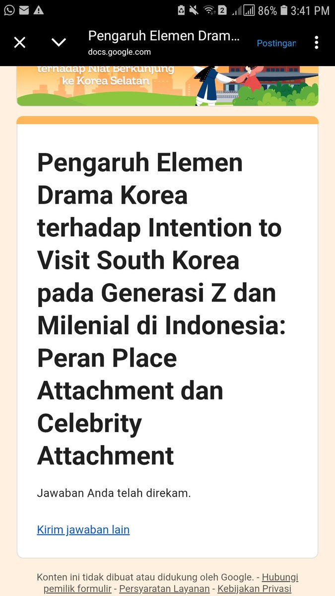 bantu isi kuesinerku plisss tweet media