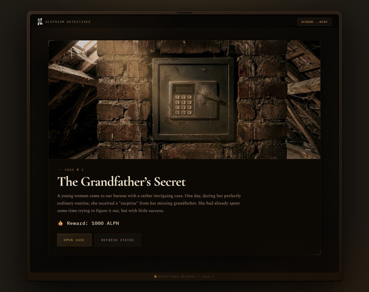 Alephium Detectives tweet media