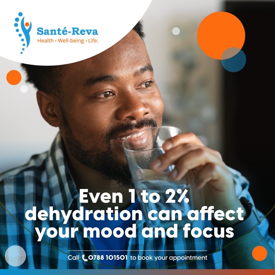 santereva_ke's tweet image. Yes, even slight dehydration can reduce concentration, affect your mood and lower your energy levels. Water = acbetter functioning you. Sip consistently, not just when you’re thirsty.
#HealthFacts #Hydration