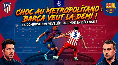 DZinfos's tweet photo. Mission impossible pour le Barça ? 😱 Seules 2 équipes sur 194 ont renversé un 0-2 à domicile en #UCL. Face au mur de Simeone et sans droit à l'erreur, les hommes de Flick jouent leur vie. Le retour de De Jong suffira-t-il ? 
https://t.co/tclf5aZtur
#AtletiBarça #UCL https://t.co/oI8SQfl5kX