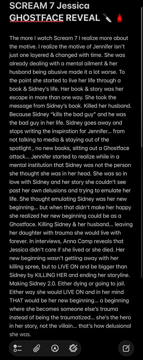 saviwashere's tweet image. Soooo after watching interviews
&amp;amp; watching Scream 7 5 times to date
The more I realize how legendary Jessica’s Ghostface reveal actually was…
(Even though I wish it was better written 
And made clear in the movie)

#scream7 #ghostface #annacamp #sidneyprescott #sidneyevans